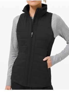 Lululemon Another Mile Primaloft Insulated Vest size 6 in Black